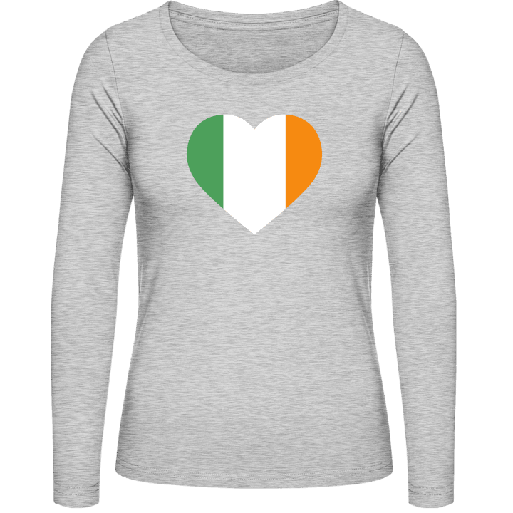 Ireland Heart Langermet skjorte for kvinner contain pic