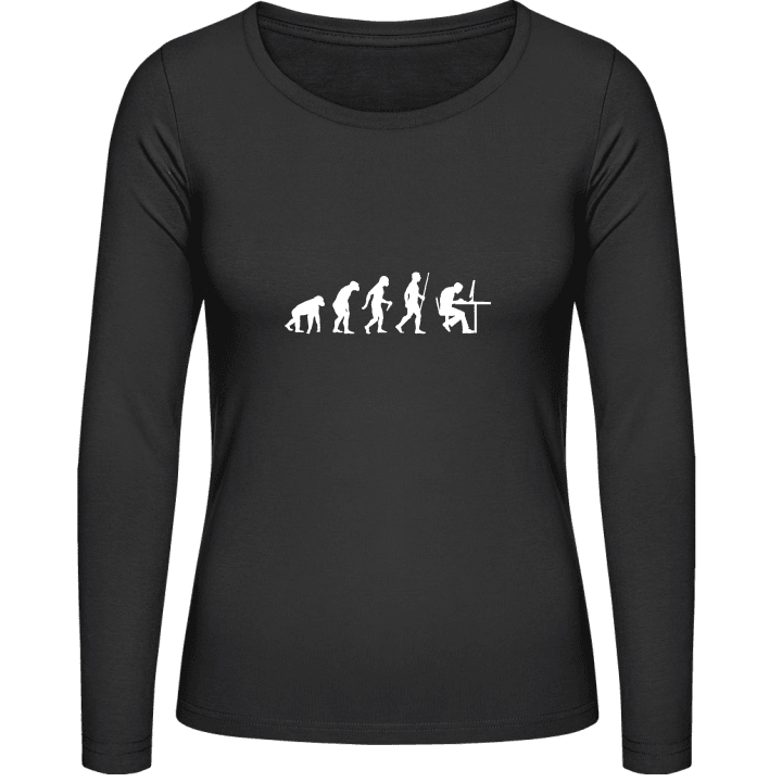 Geek Evolution Humor Vrouwen Lange Mouw Shirt 0 image