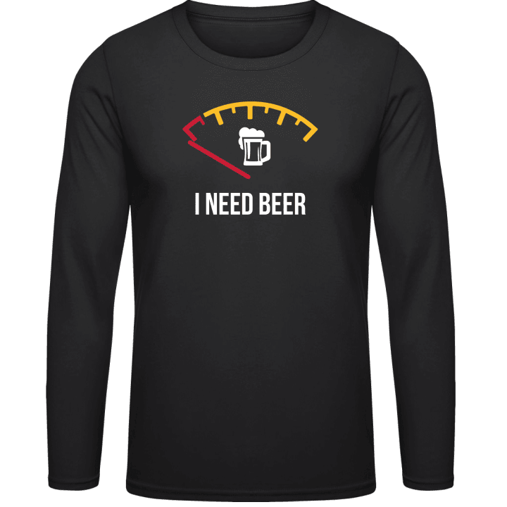 I Need Beer Långärmad skjorta contain pic