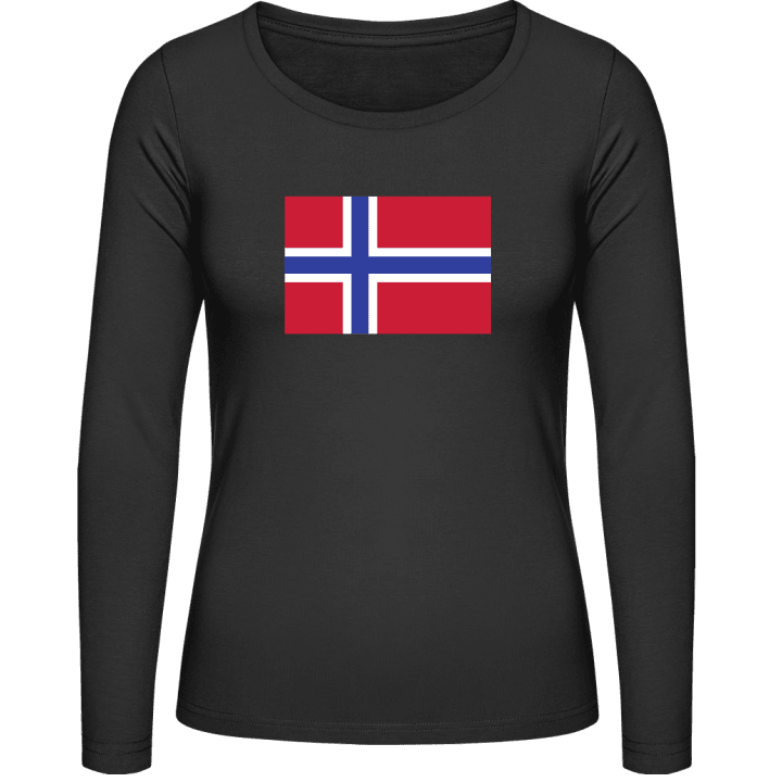 Norway Flag Frauen Langarmshirt contain pic