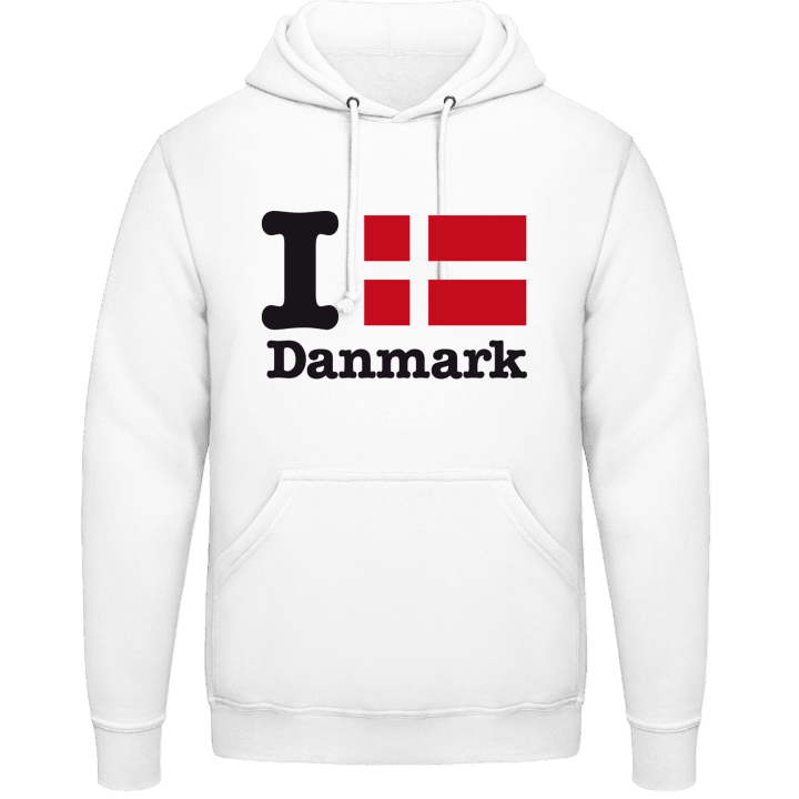 I Love Danmark Hoodie contain pic