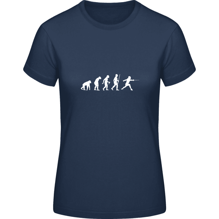 Fecht Evolution Frauen T-Shirt contain pic
