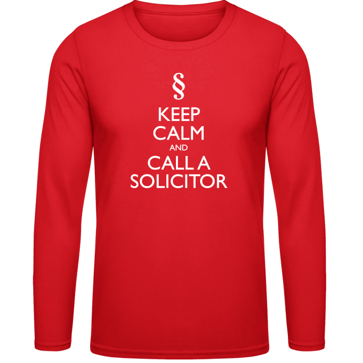 Keep Calm And Call A Solicitor Langermet skjorte contain pic