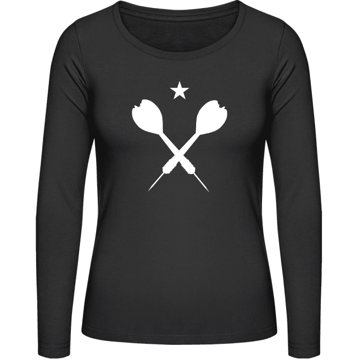 Crossed Darts T-shirt à manches longues pour femmes contain pic