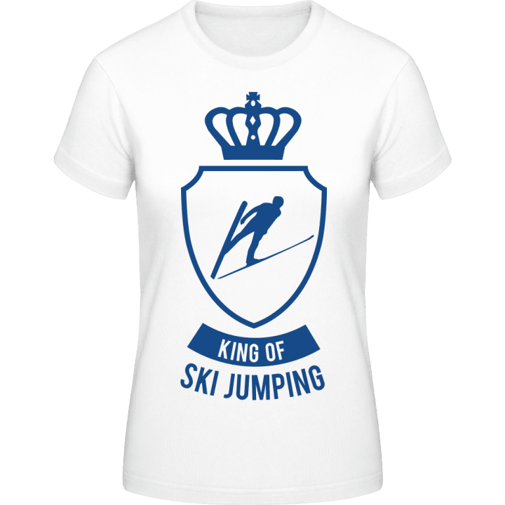 King Of Ski Jumping T-skjorte for kvinner contain pic