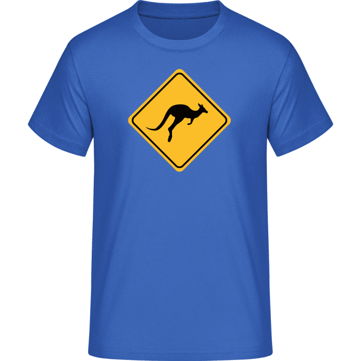Kangaroo Warning Sign T-Shirt contain pic