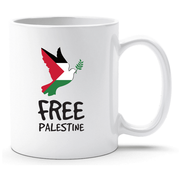 Free Palestine Dove Of Peace Taza contain pic