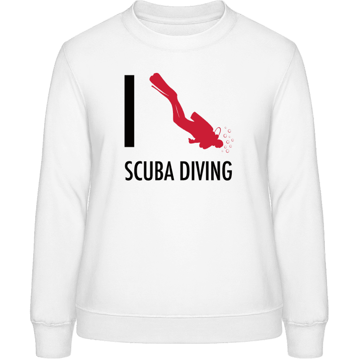 I Love Scuba Diving Sweatshirt för kvinnor contain pic