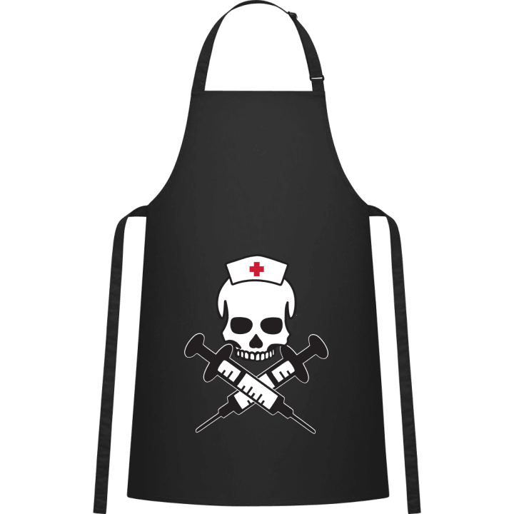 Nurse Skull Injection Delantal de cocina contain pic