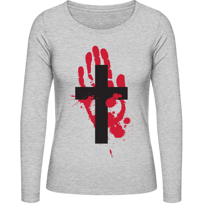Jesus Bleedin T-shirt à manches longues pour femmes 0 image