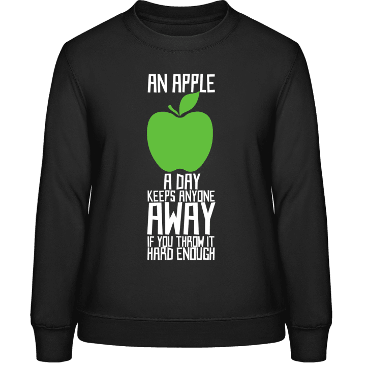 An Apple A Day Keeps Anyone Away Frauen Sweatshirt 0 image
