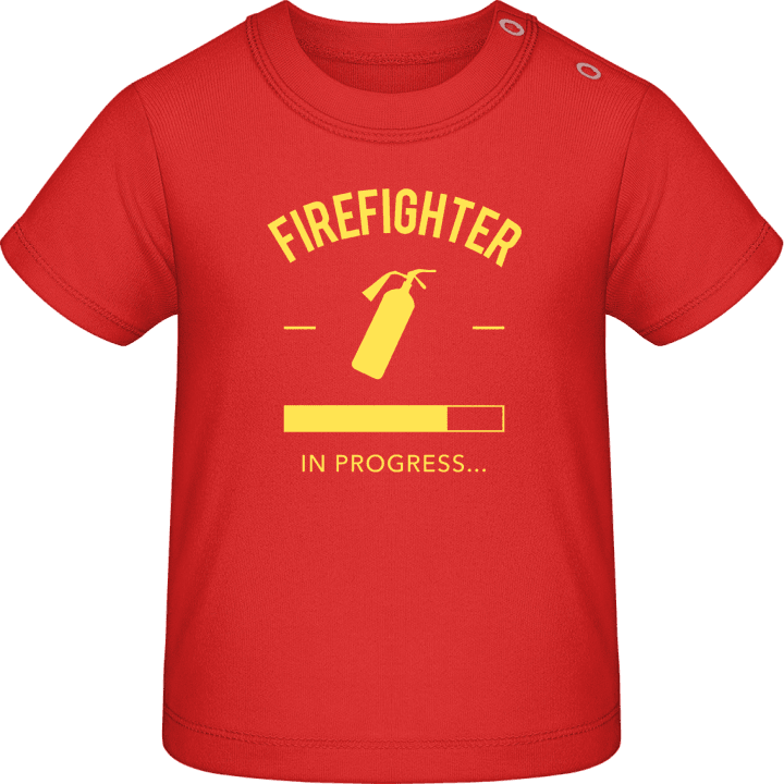 Firefighter in Progress Baby T-skjorte contain pic