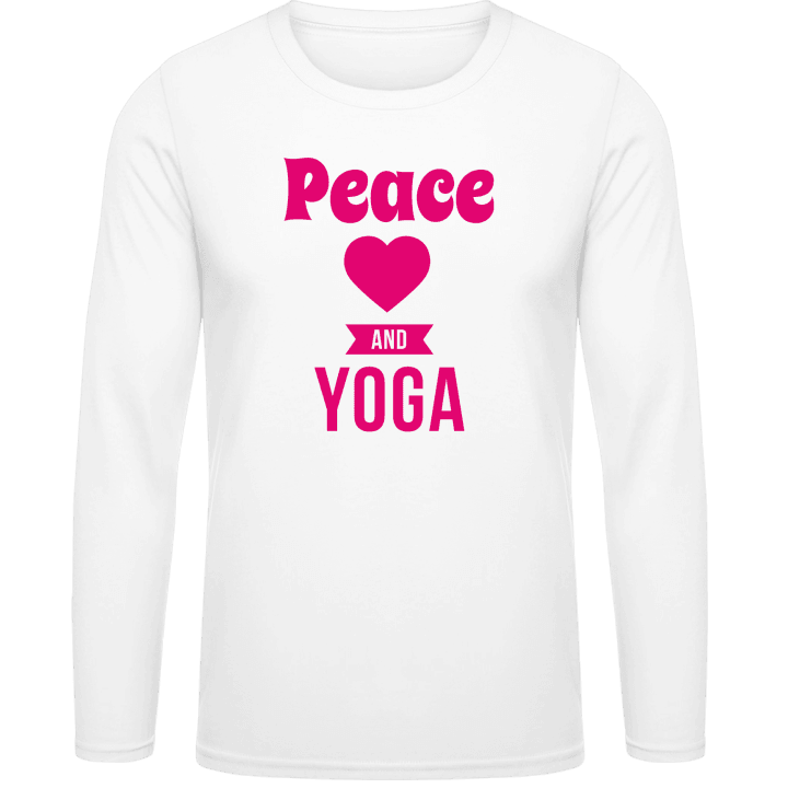 Peace Love Yoga Langermet skjorte contain pic