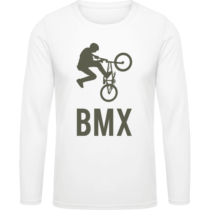 BMX Biker Jumping Langermet skjorte contain pic