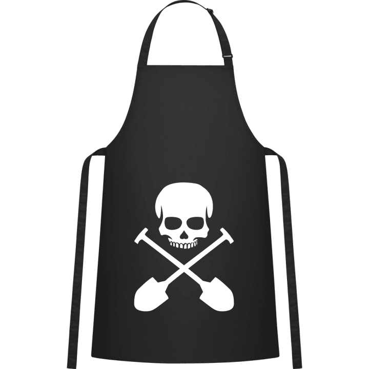 Shoveling Skull Delantal de cocina contain pic