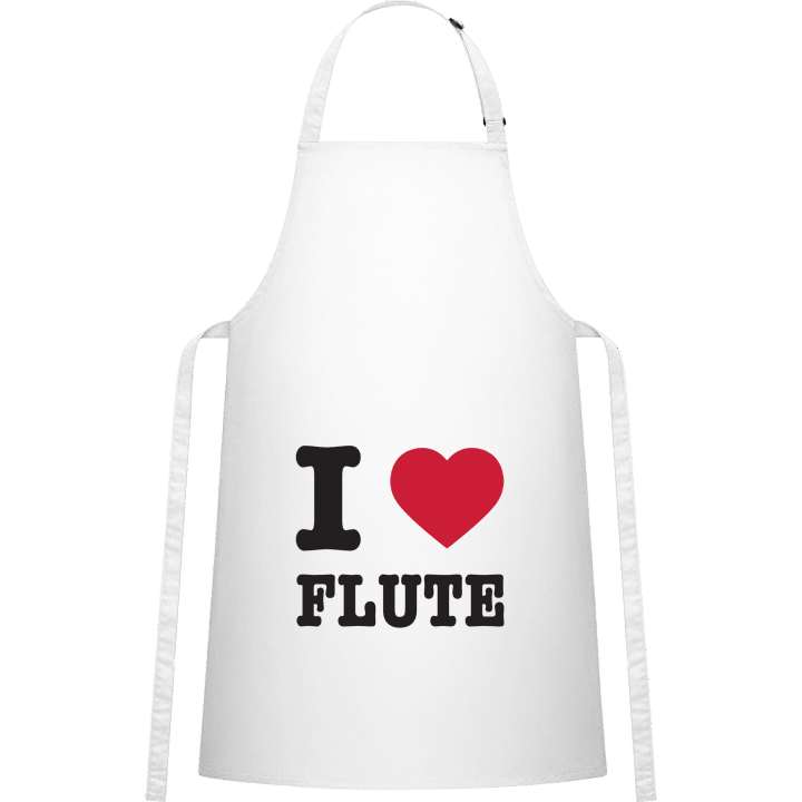 I Love Flute Kitchen Apron contain pic