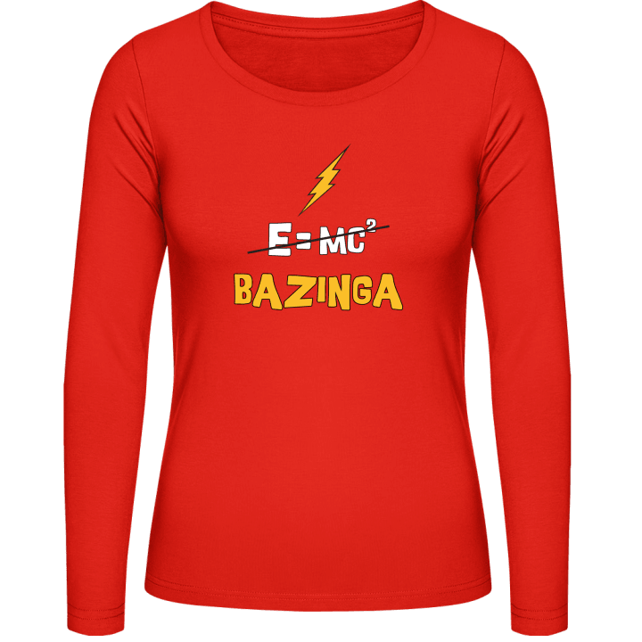 Bazinga vs Einstein Langermet skjorte for kvinner 0 image