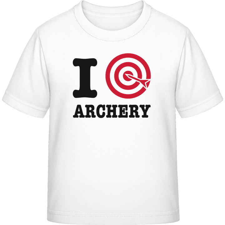 I Love Archery Target Camiseta infantil contain pic