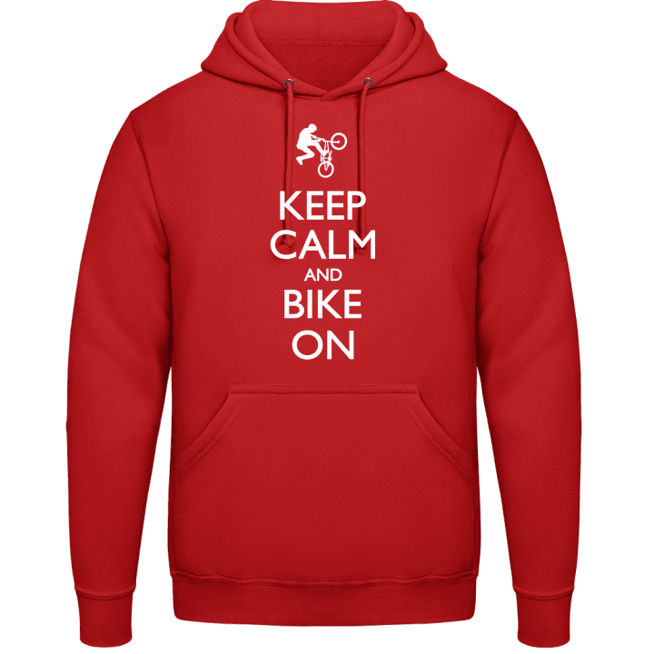 Keep Calm and Bike on BMX Hoodie contain pic
