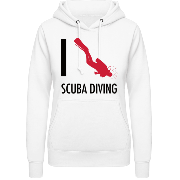 I Love Scuba Diving Hettegenser for kvinner contain pic