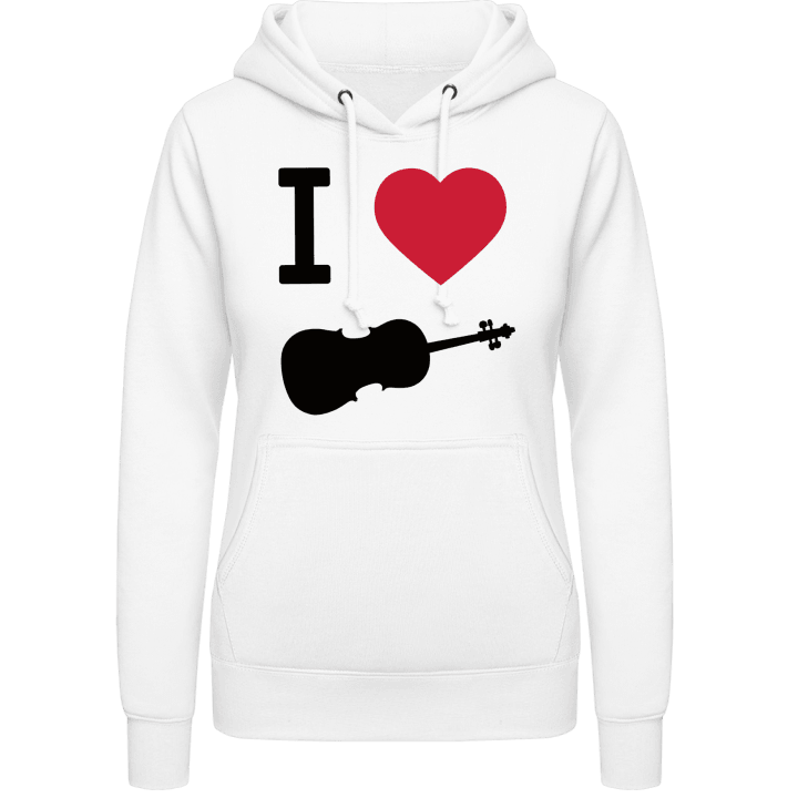 I Heart Violin Vrouwen Hoodie contain pic