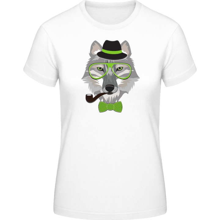 Hipster Wolf T-shirt för kvinnor 0 image