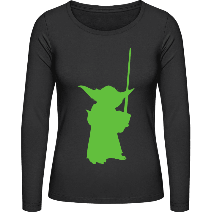 Yoda Silhouette  Vrouwen Lange Mouw Shirt 0 image
