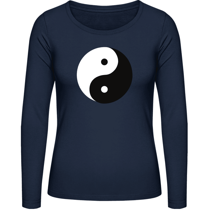 Yin Yang Philosophy Vrouwen Lange Mouw Shirt contain pic