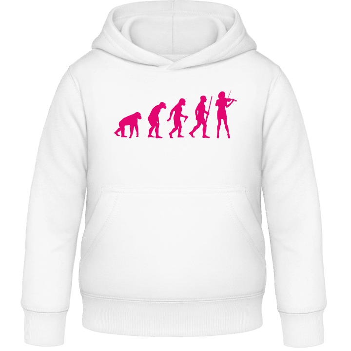 Female Violin Player Evolution Kids Hoodie contain pic