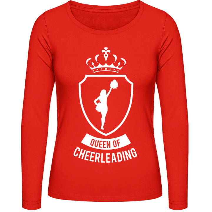 Queen Of Cheerleading Frauen Langarmshirt contain pic