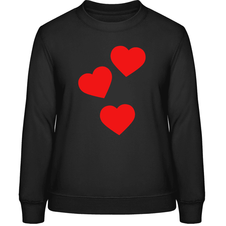 Hearts Composition Sweatshirt för kvinnor contain pic