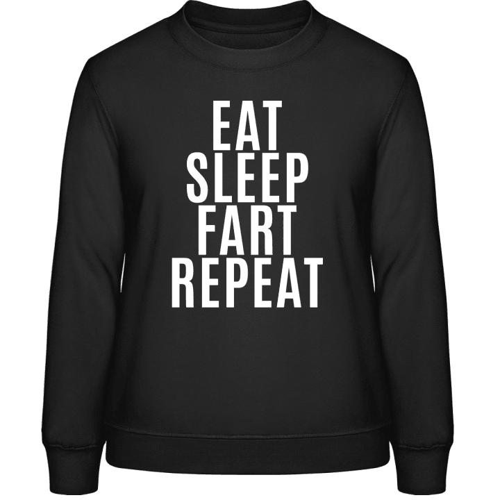 Eat Sleep Fart Repeat Vrouwen Sweatshirt 0 image