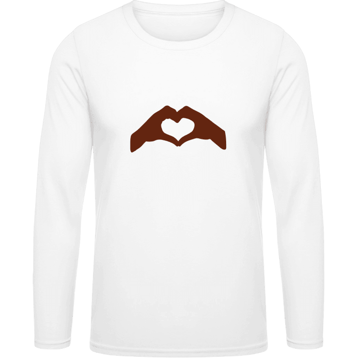 Heart Hands T-shirt à manches longues contain pic
