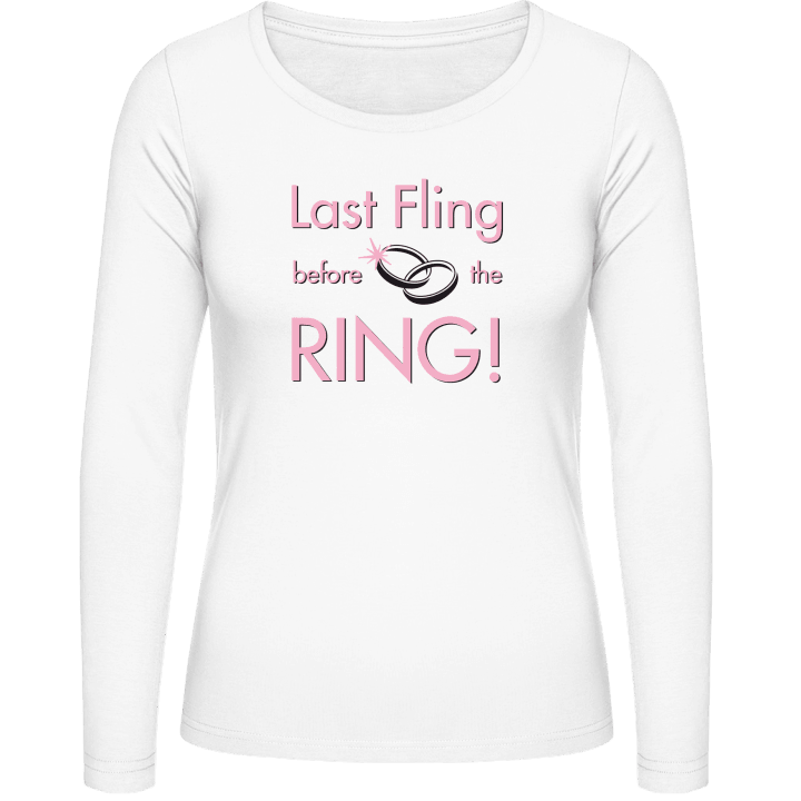 Last Fling Before The Ring T-shirt à manches longues pour femmes contain pic