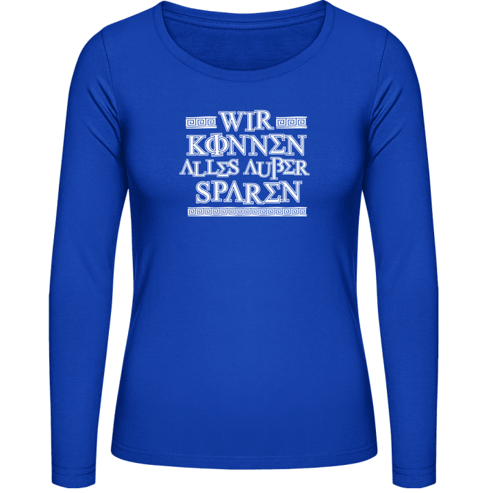 Griechenland Sparen T-shirt à manches longues pour femmes contain pic