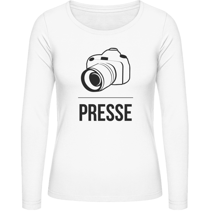 Photojournalist Presse Vrouwen Lange Mouw Shirt contain pic