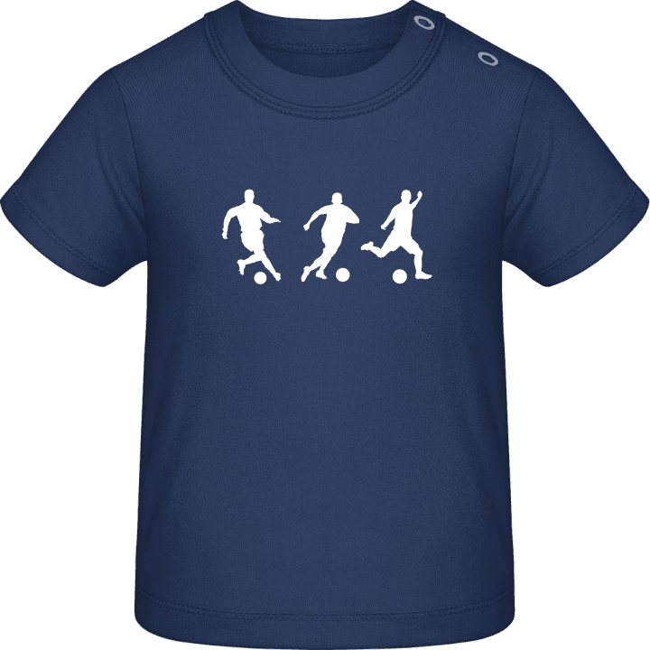 Soccer Players Silhouette Baby T-skjorte contain pic