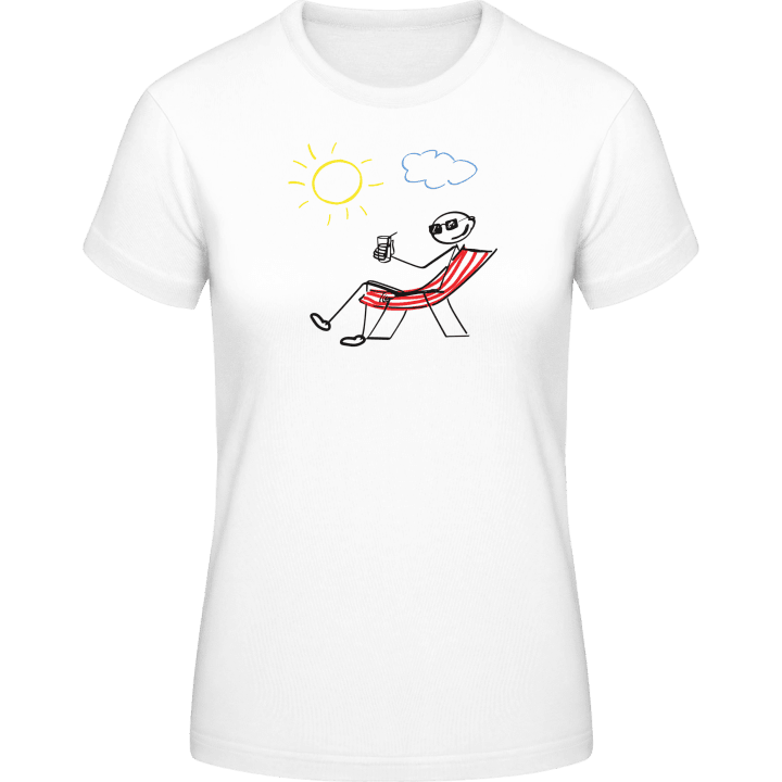 Sitting At The Beach Vrouwen T-shirt 0 image
