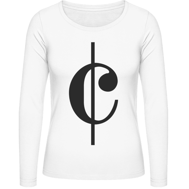 Music Notes Symbol T-shirt à manches longues pour femmes contain pic