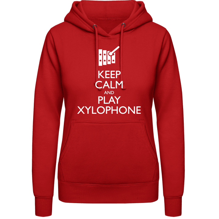 Keep Calm And Play Xylophone Hoodie för kvinnor contain pic