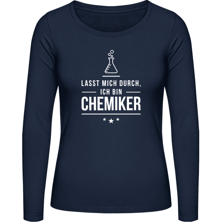 Lasst mich durch ich bin Chemiker Langærmet skjorte til kvinder 0 image