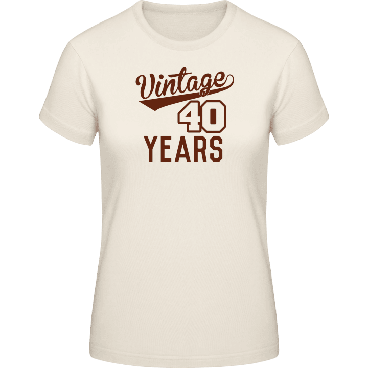 Vintage 40 Years T-shirt för kvinnor 0 image