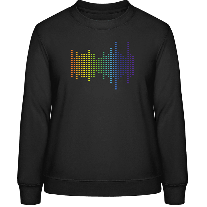 Printed Equalizer Beat Sound Frauen Sweatshirt contain pic
