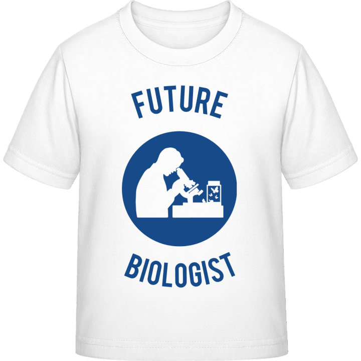Future Biologist Silhouette T-skjorte for barn contain pic