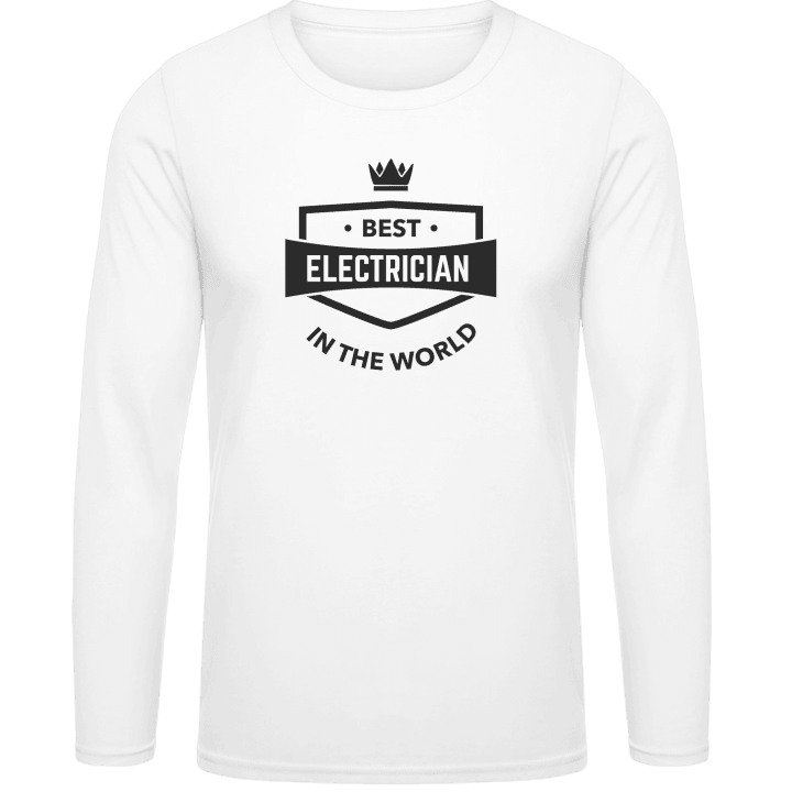Best Electrician In The World Camicia a maniche lunghe contain pic