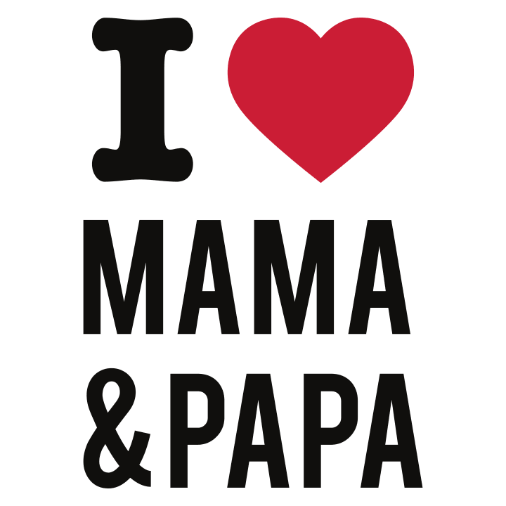 I Love Mama & Papa Kinder Kapuzenpulli 0 image