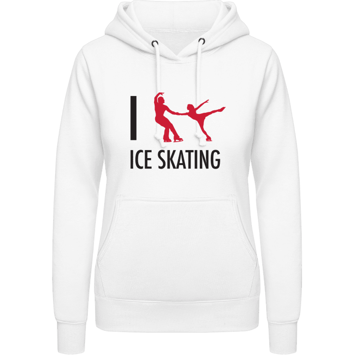 I Love Ice Skating Sudadera con capucha para mujer contain pic