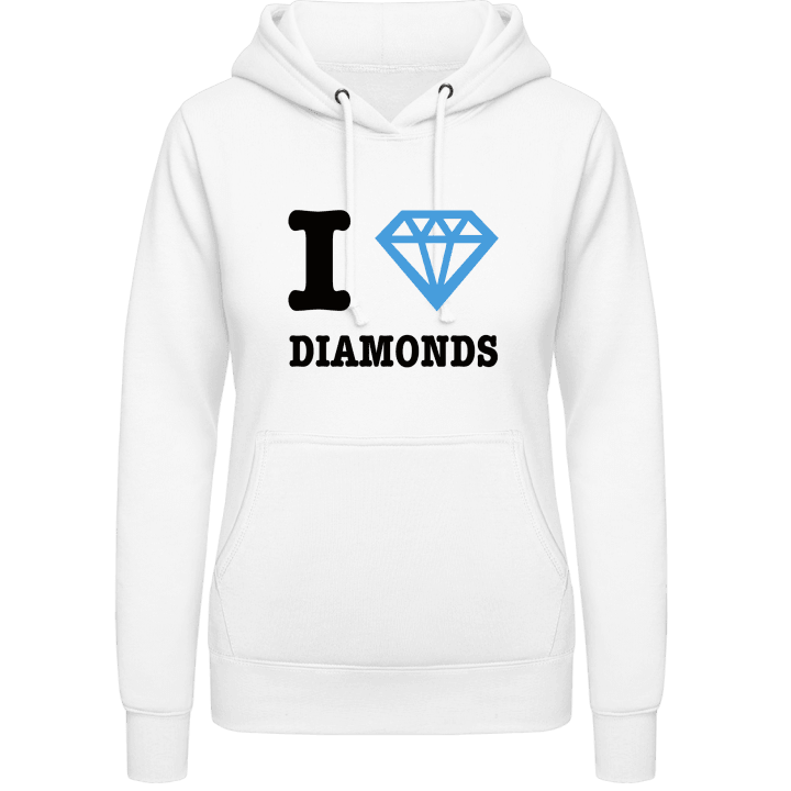 I Love Diamonds Sudadera con capucha para mujer 0 image