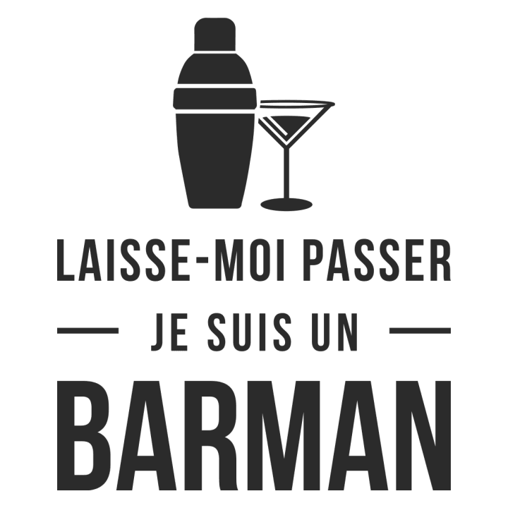 Laisse-moi passer je suis un barman T-shirt för kvinnor 0 image