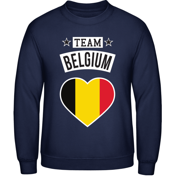 Team Belgium Heart Sweatshirt contain pic